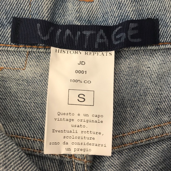 RARE!! History Repeats By Michele Rossi, Reworked Vintage Levi’s, Size S - Picture 8 of 16